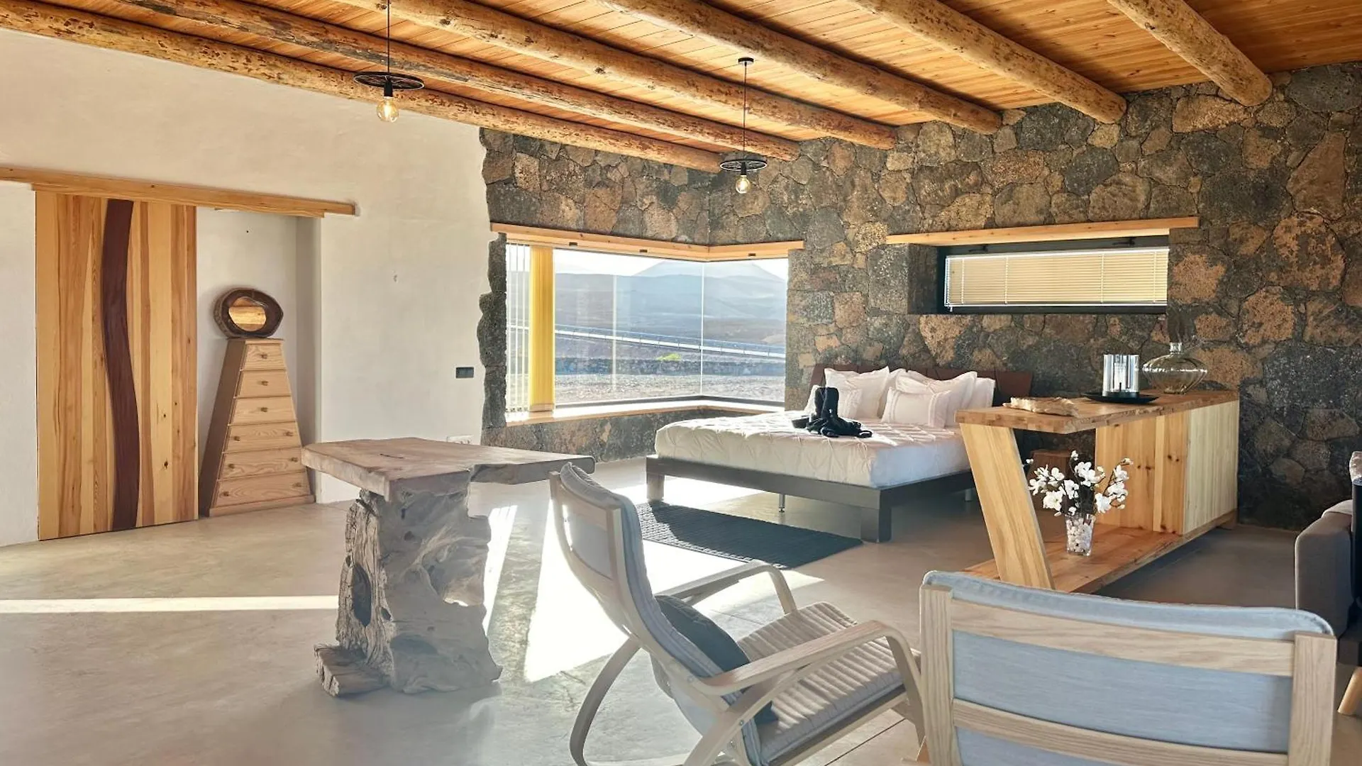 Casita Tahona Con Vistas De Infarto Al Mar Y Volcanes Con Absoluta Privacidad Parque Holandes 別荘